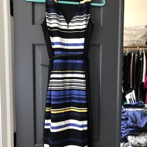 WHBM Stripe Dress 00 with Belt